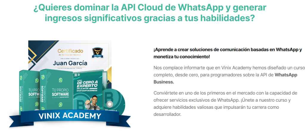 Curso de Whatsapp API Cloud - Academia Wasapi&nbsp;